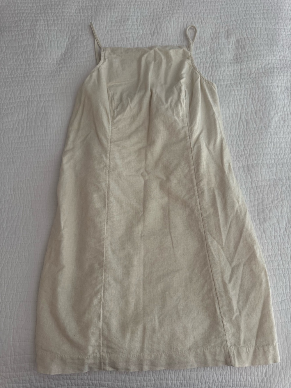 Abercrombie & Fitch Cream Slip Dress